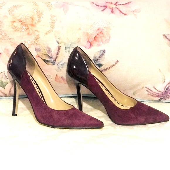 Enzo Angiolini Eacastalia: Purple Suede and patent leather EUC  Worn a few hours - Picture 2 of 12
